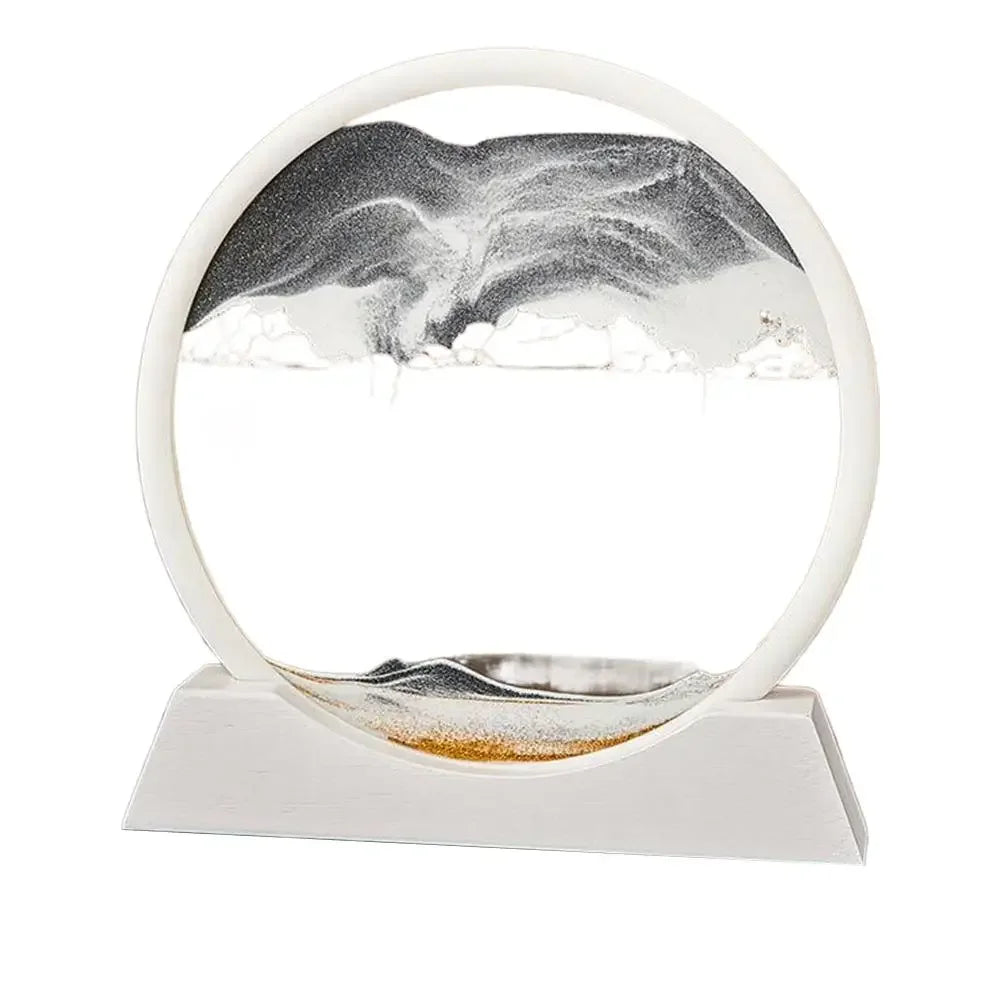 Quicksand Sand View Deep Sea Art Picture 3D Dynamic Office Home Motion Sand Display Decoration Gifts Painting K7S9