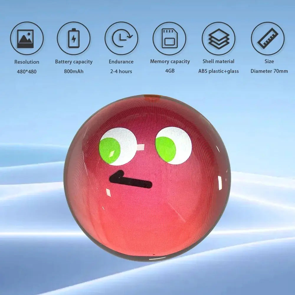 3D crystal ball customized video playback screen electronic ball, suitable for gifting to family and friends, birthday gifts
