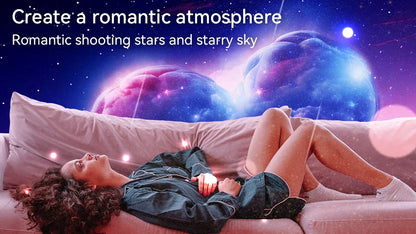 12 IN 1 Galaxy Star Projector with Meteor Ultra Clear Night Light Lamp Rotary Space Ball Planetarium Projector Lights for Kids G