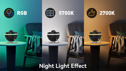 12 IN 1 Galaxy Star Projector with Meteor Ultra Clear Night Light Lamp Rotary Space Ball Planetarium Projector Lights for Kids G