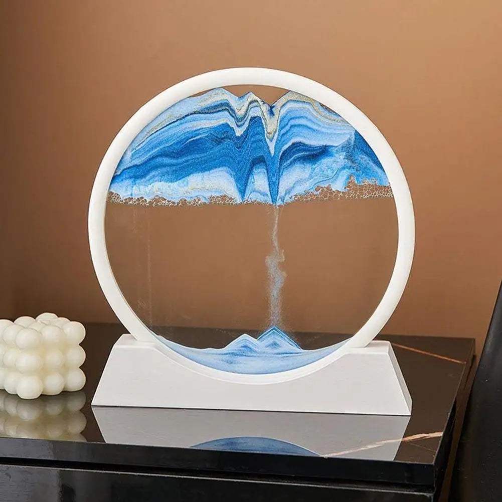 Quicksand Sand View Deep Sea Art Picture 3D Dynamic Office Home Motion Sand Display Decoration Gifts Painting K7S9