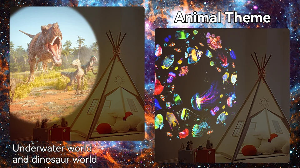 12 IN 1 Galaxy Star Projector with Meteor Ultra Clear Night Light Lamp Rotary Space Ball Planetarium Projector Lights for Kids G