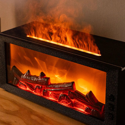 7 Colors Night Light Essential Oil Fireplace Diffuser Fireplace Flame Aromatherapy Fireplace Humidifier Aromatherapy Oil Diffuse