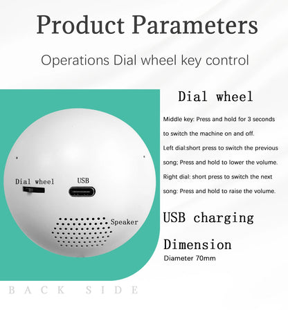 3D crystal ball customized video playback screen electronic ball, suitable for gifting to family and friends, birthday gifts