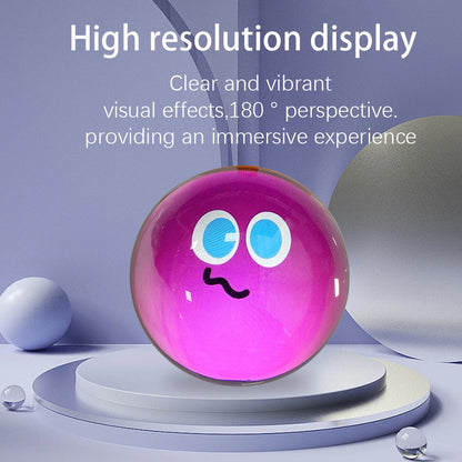 Creative 3D Crystal Ball Video Play Display Room Desktop Art Aesthetics Kawaii Children's Home Decoration Accessories Gifts