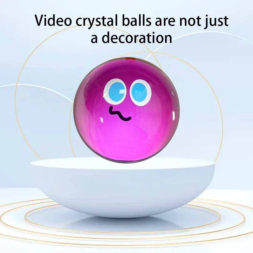 3D crystal ball customized video playback screen electronic ball, suitable for gifting to family and friends, birthday gifts