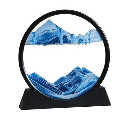Quicksand Sand View Deep Sea Art Picture 3D Dynamic Office Home Motion Sand Display Decoration Gifts Painting K7S9