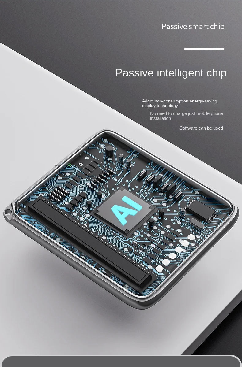 NFC Function Memory Keyring 1.54-inch Three Color Display Screen Image Wireless Transmission Keychain Ink Screen