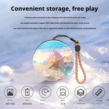 Customizable Video Glass Ball DIY Art Glass Ball Lamp Detachable Pixel Video Game - Screen Spherical And Sound Display, L3X7