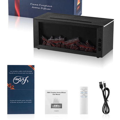 7 Colors Night Light Essential Oil Fireplace Diffuser Fireplace Flame Aromatherapy Fireplace Humidifier Aromatherapy Oil Diffuse