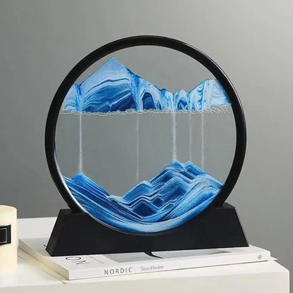 Quicksand Sand View Deep Sea Art Picture 3D Dynamic Office Home Motion Sand Display Decoration Gifts Painting K7S9