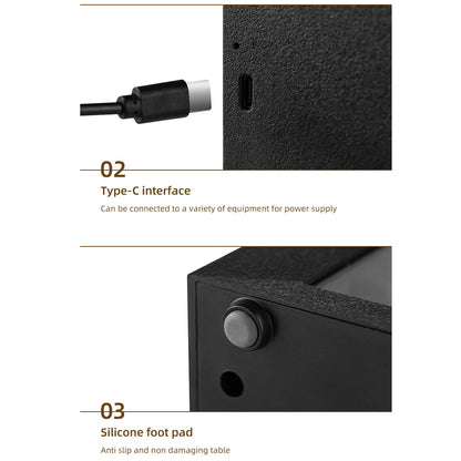 7 Colors Night Light Essential Oil Fireplace Diffuser Fireplace Flame Aromatherapy Fireplace Humidifier Aromatherapy Oil Diffuse