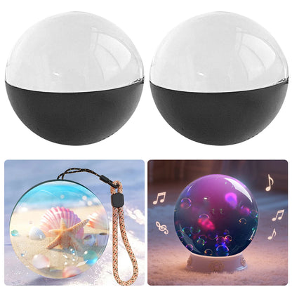 3D Video Crystal Ball with Stand Memory Sphere Lamp with Black Base Memory Orb Lamp Ideal Gift for Expecting Parents