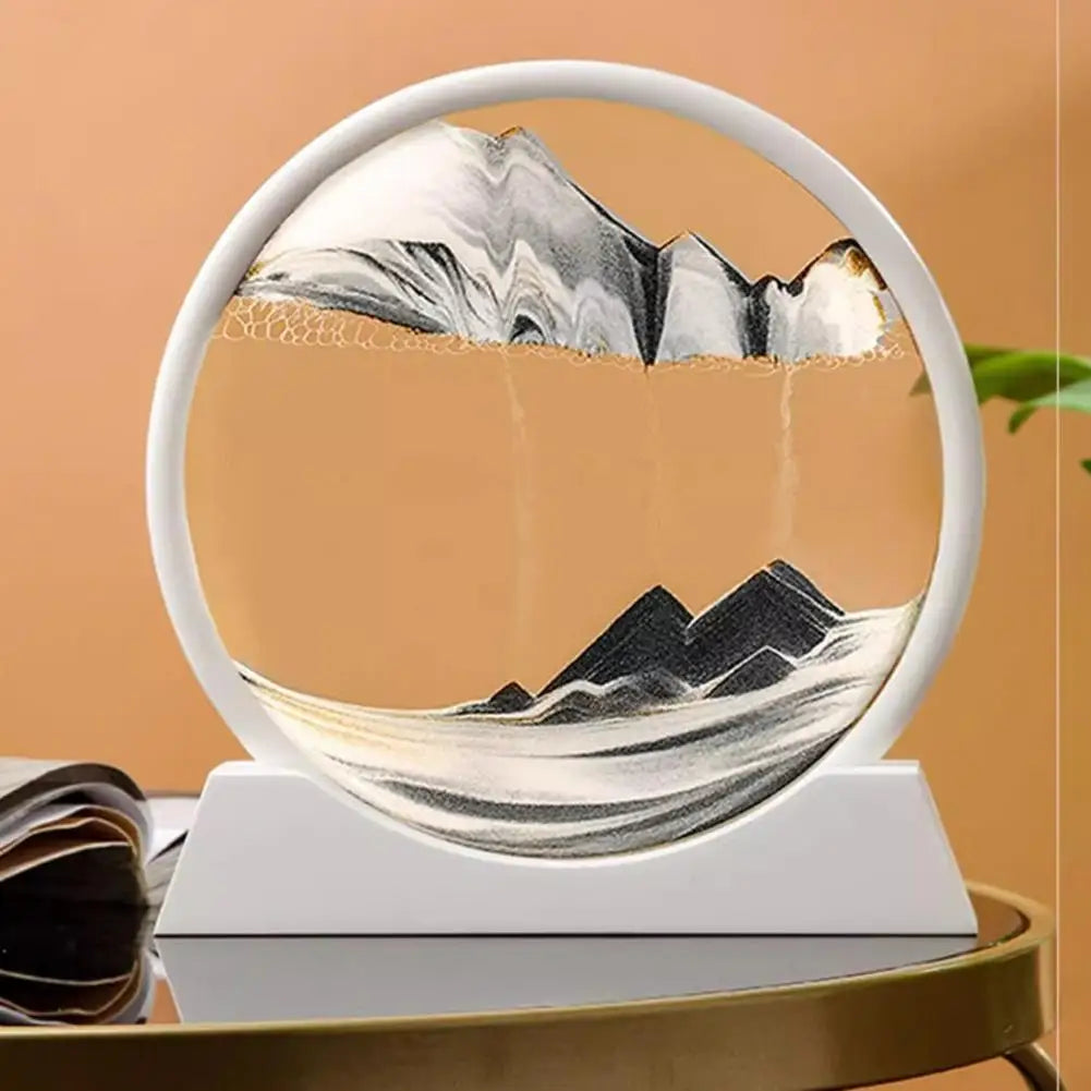 Quicksand Sand View Deep Sea Art Picture 3D Dynamic Office Home Motion Sand Display Decoration Gifts Painting K7S9