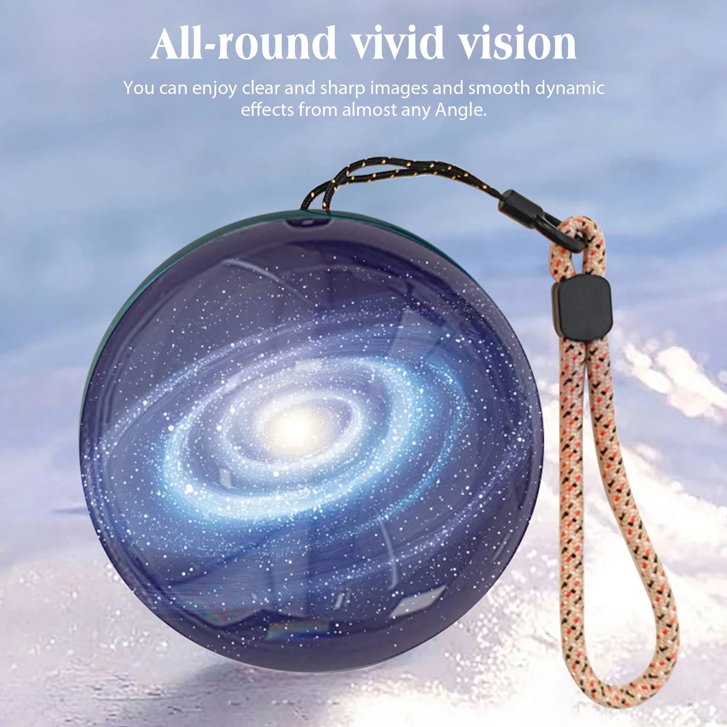 3D Video Crystal Ball with Stand Memory Sphere Lamp with Black Base Memory Orb Lamp Ideal Gift for Expecting Parents