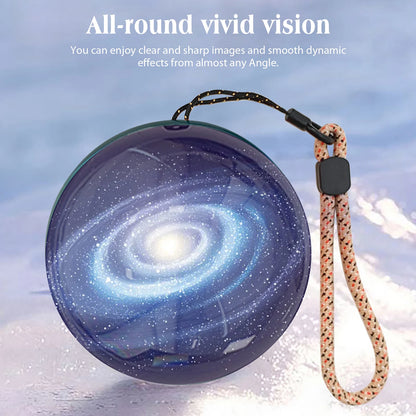 3D Video Crystal Ball with Stand Memory Sphere Lamp with Black Base Memory Orb Lamp Ideal Gift for Expecting Parents