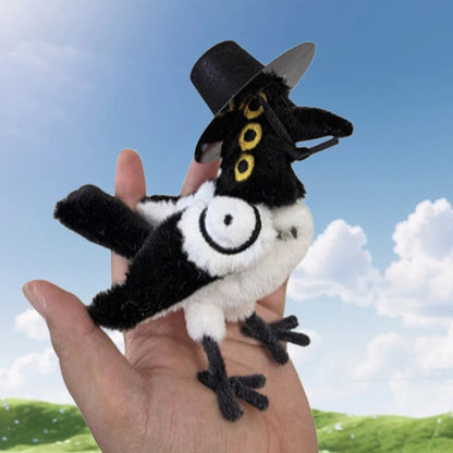 Tiger Crow Prop Kpop Demon Hunters PP Cotton Movie Plush Toy Tiger Plushie Doll KPop Demon Hunters Merch Birthday Gifts For Fans