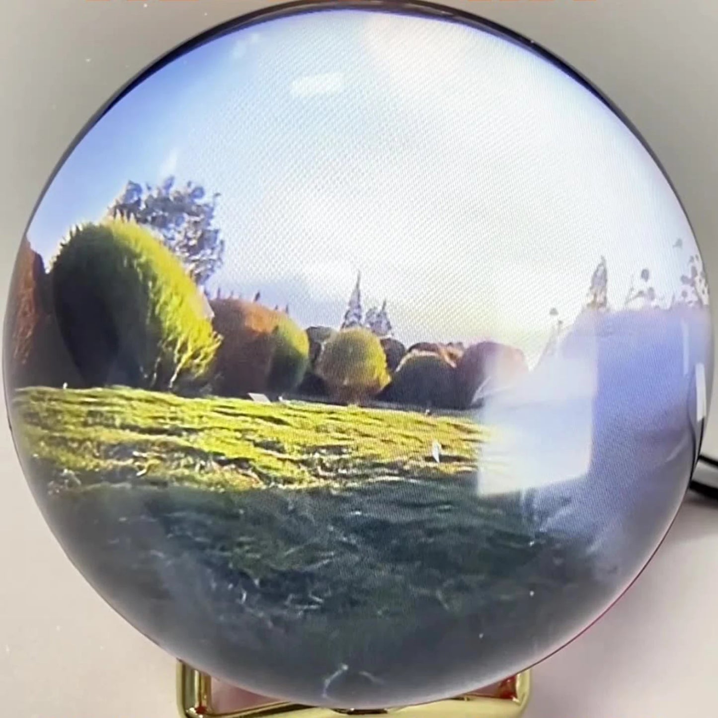 3D Video Crystal Ball with Stand Memory Sphere Lamp with Black Base Memory Orb Lamp Ideal Gift for Expecting Parents