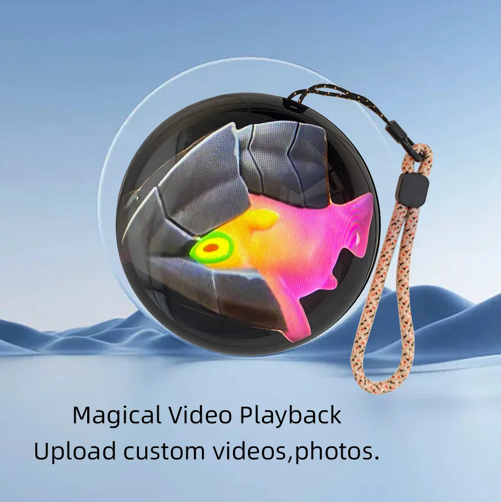 3D crystal ball customized video playback screen electronic ball, suitable for gifting to family and friends, birthday gifts